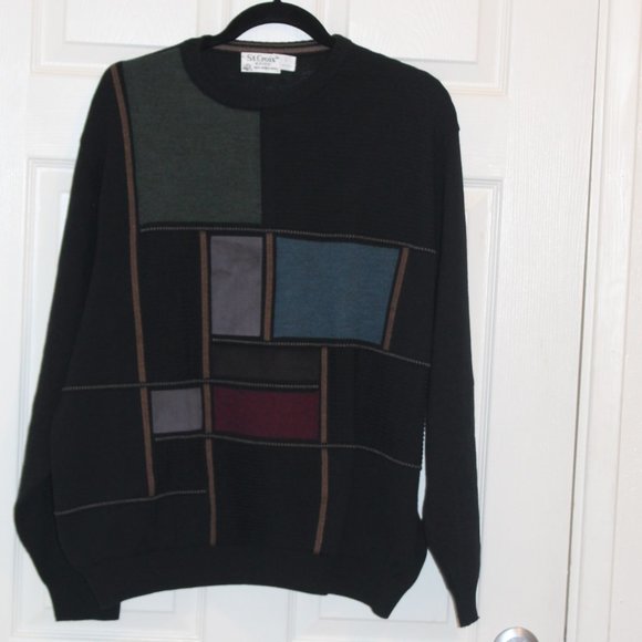 St. Croix Other - Vintage St. Croix retro Men Large wool color block